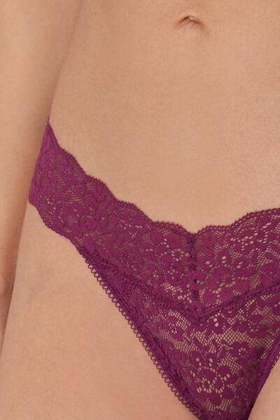 Burgundy High-Leg G-String, 5701_719Y, large image number 3