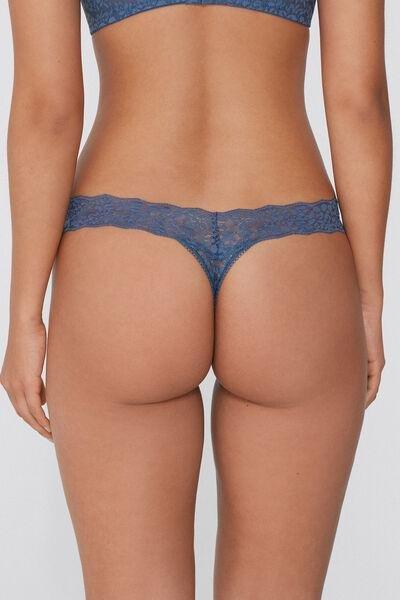 Blue High-Leg G-String, 5701_730Y, large image number 1