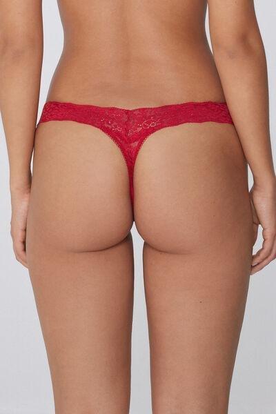 Red High-Cut G-String, 5701_873V, large image number 2