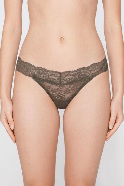 Green High-Cut Recycled Lace G-String, 5701_226Z, medium