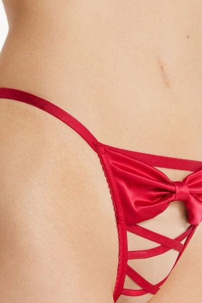 Red G-String With Bow And Crossovers, , large image number 2