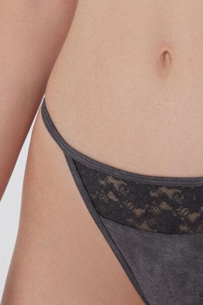 Grey Washed Dream Tanga Panel G-String, , large image number 3