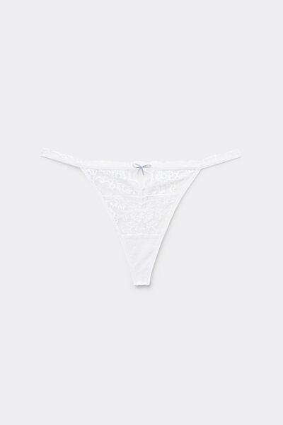 White Tanga Panel G-String, , large image number 4