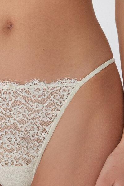 White Tanga Panel G-String, , large image number 7