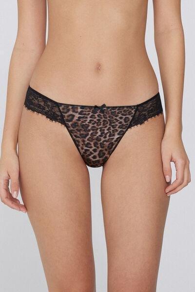 Multicolour Animal Print G-String, , medium