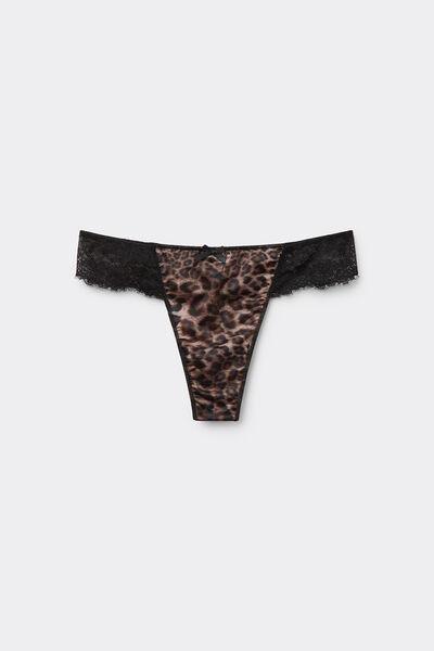 Multicolour Animal Print G-String, , large image number 4