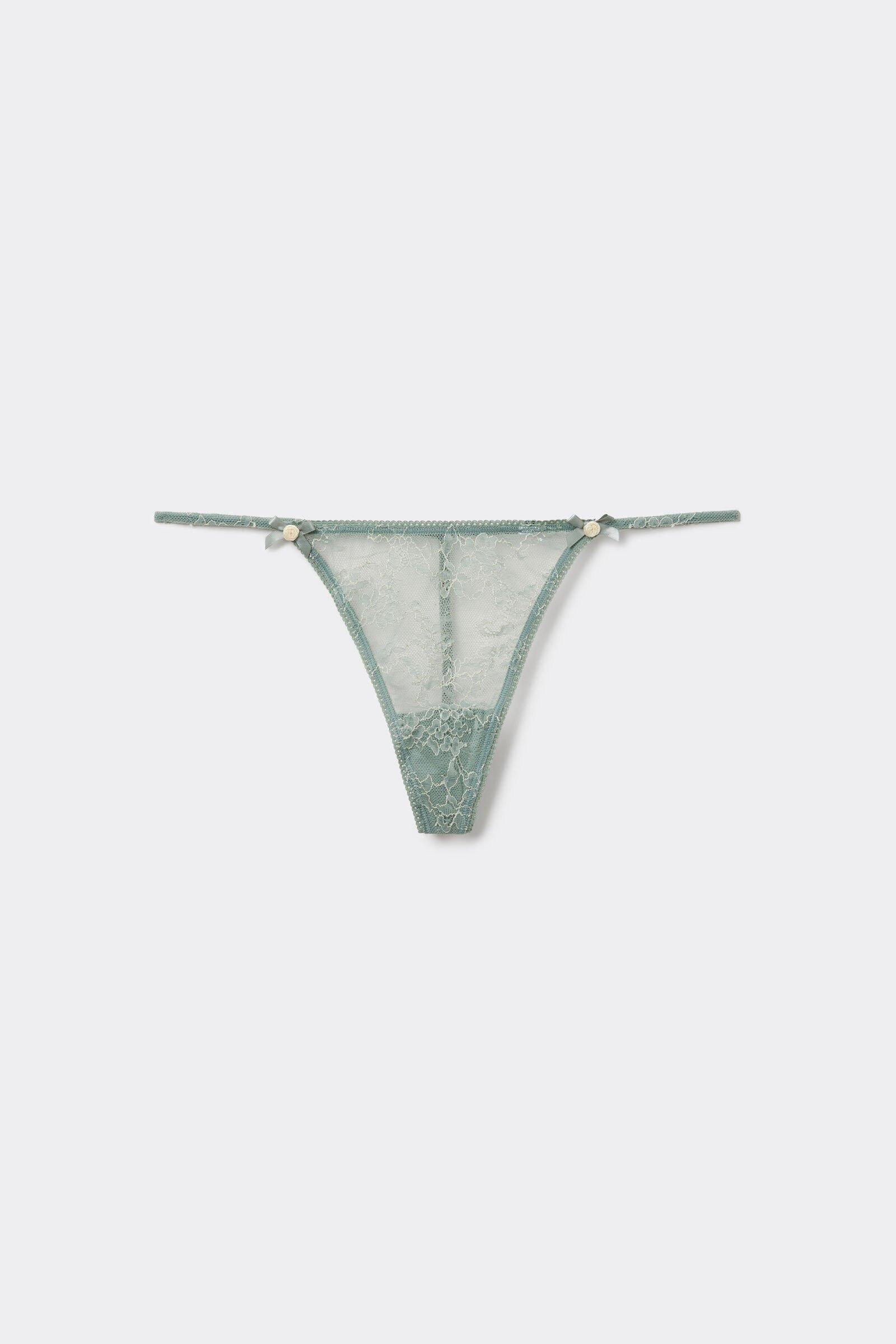 Green Tanga Panel G-String, , large image number 0