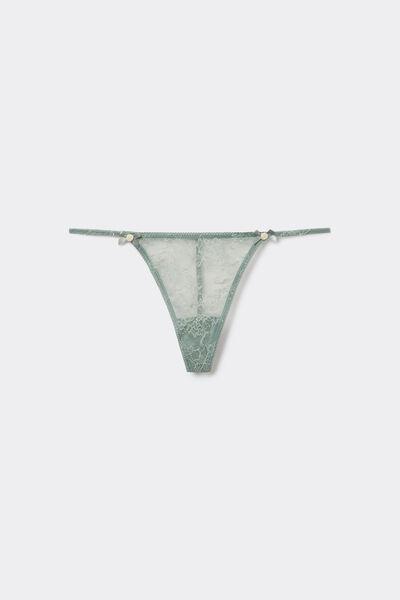 Green Tanga Panel G-String, , large image number 5