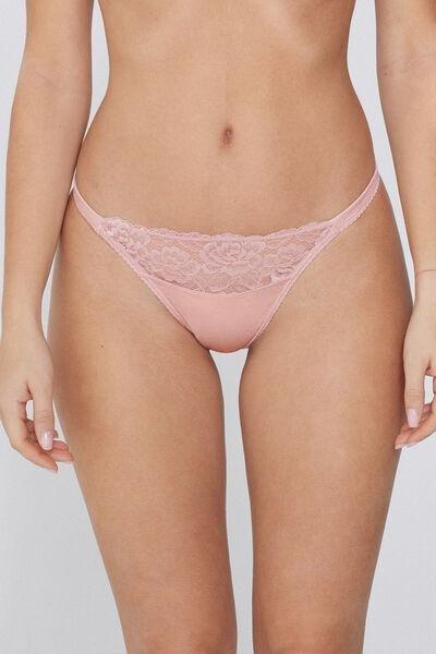 Pink Tanga Panel G-String, , large image number 1