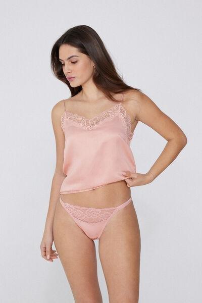 Pink Tanga Panel G-String, , large image number 2