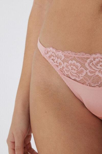 Pink Tanga Panel G-String, , large image number 4
