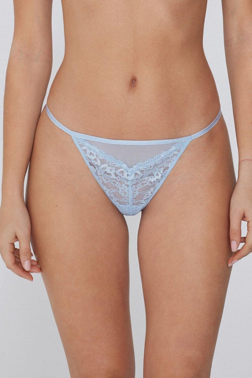 Blue Tanga Panel G-String, , large image number 2