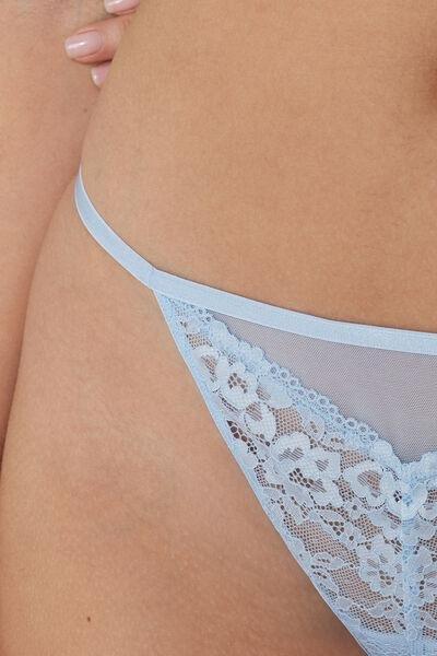 Blue Tanga Panel G-String, , large image number 7