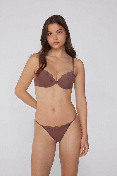 Caramel Light Touch Tanga Panel G-String, , large image number 1