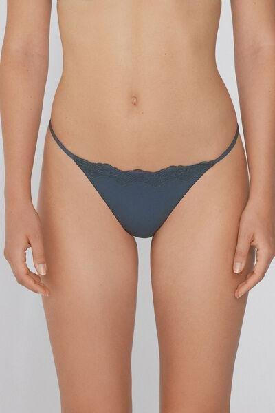 Grey Light Touch Tanga Panel G-String, , large image number 0