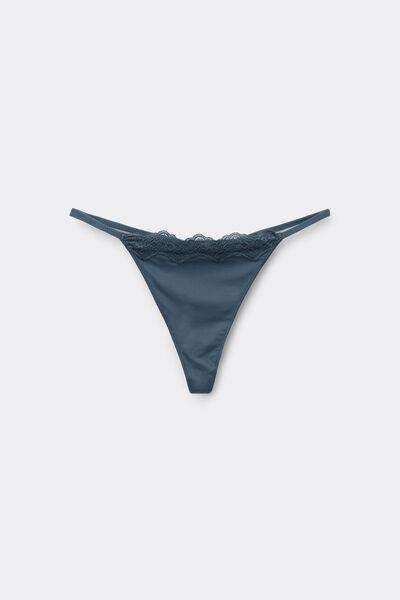 Grey Light Touch Tanga Panel G-String, , large image number 4