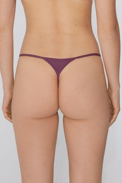 Pink Light Touch Tanga Panel G-String, , large image number 2