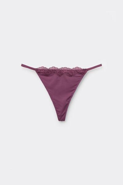 Pink Light Touch Tanga Panel G-String, , large image number 4