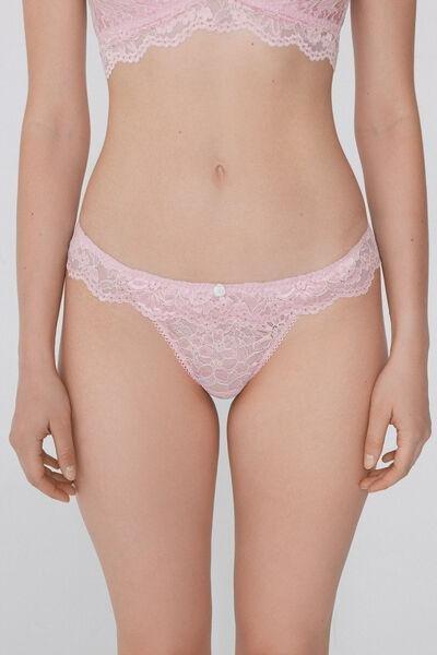 Pink Delicate Lace Tanga Panel G-String, 5701_808Y, large image number 0
