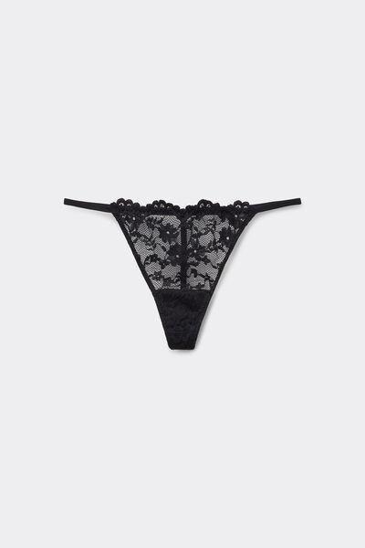 NERO Lace Eternal cotton Tanga Panel G-String, , large image number 4