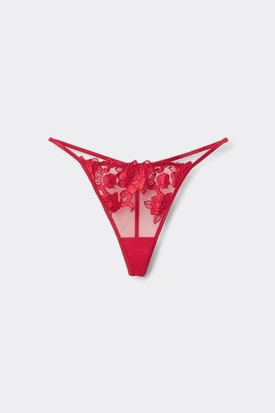 Red Rose Wonder Tanga Panel Lace G-String, 5701_873V, large image number 4