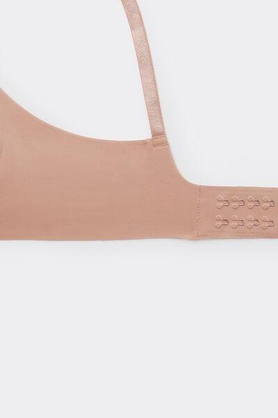 Beige Laser Cut Triangle Bra, , large image number 5