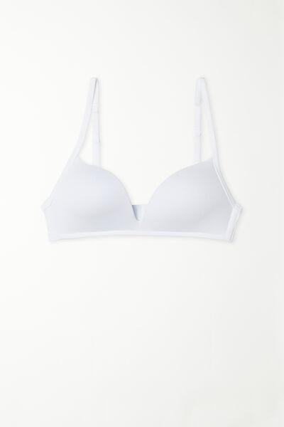 White Non-Wired Triangle Bra, , large image number 4