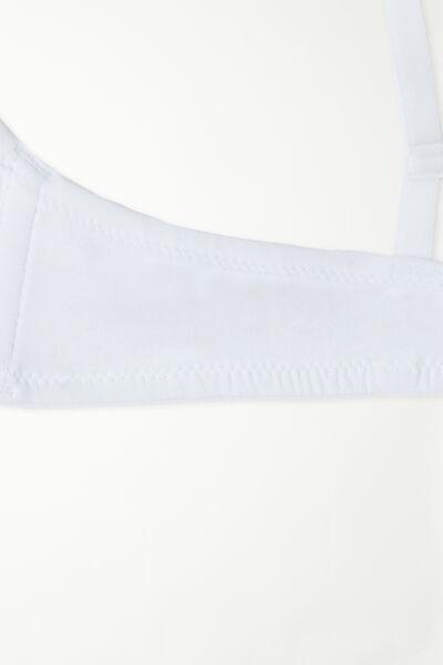 White Non-Wired Triangle Bra, , large image number 6
