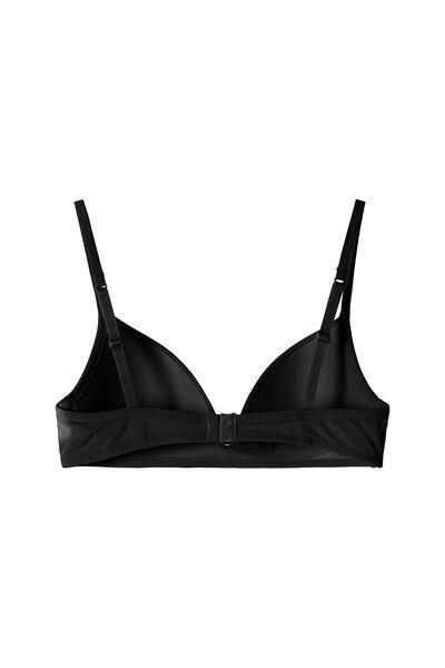 Black Non-Wired Triangle Bra, , large image number 5
