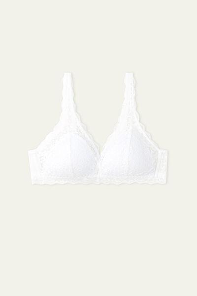 White Havana Recycled Lace Triangle Bra, Women, , large image number 6