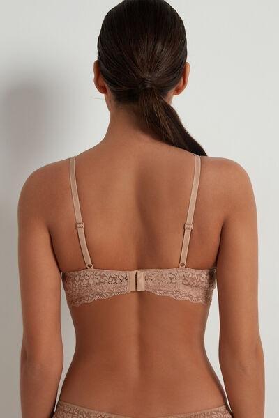 Beige Havana Triangle Bra, , large image number 2