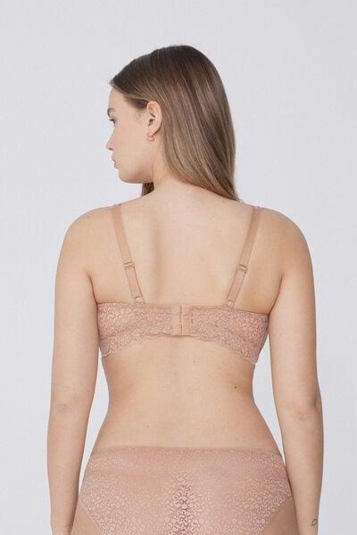 Beige Havana Triangle Bra, Natural Blush, large image number 2