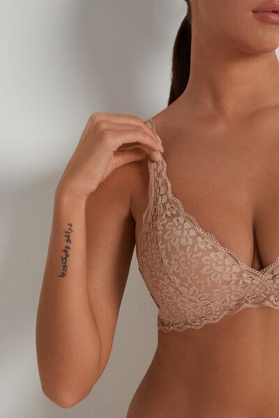 Beige Havana Triangle Bra, , large image number 3
