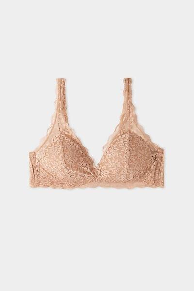 Beige Havana Triangle Bra, , large image number 4