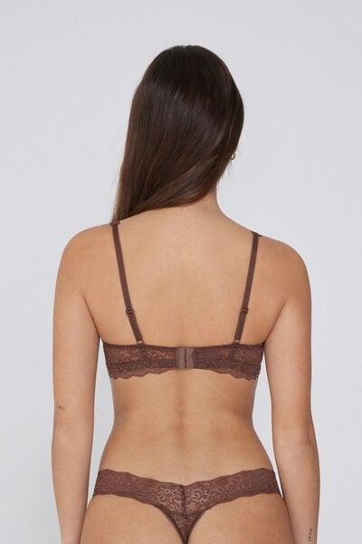 Caramel Havana Lace Triangle Bra, 5701_304Y, large image number 1