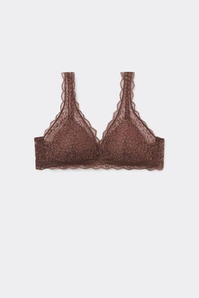 Caramel Havana Lace Triangle Bra, 5701_304Y, large image number 3