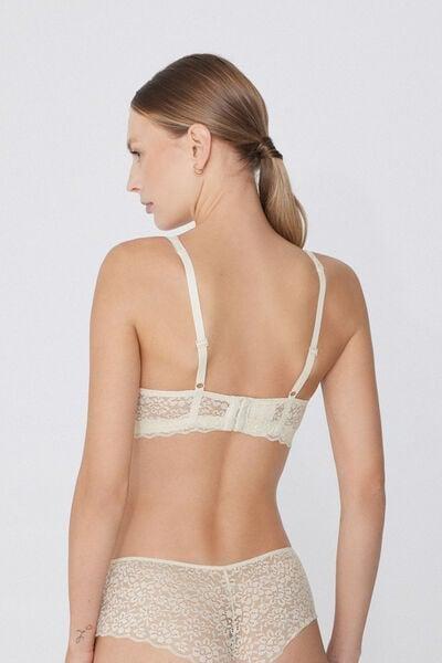 كريم عاجي ها"انا حمالة صدر مثلثة من الدانتيل المعاد تدويرها, Ivory Cream, large image number 2