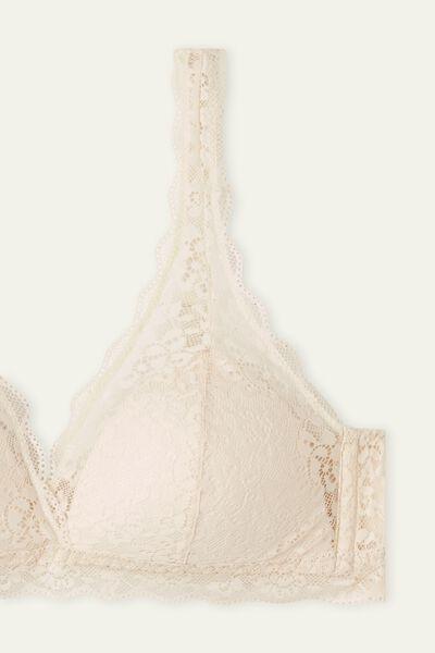 كريم عاجي ها"انا حمالة صدر مثلثة من الدانتيل المعاد تدويرها, Ivory Cream, large image number 9