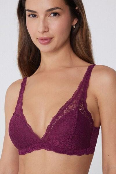 BORDEAUX Havana Recycled Lace Triangle Bra, 5701_719Y, large image number 3