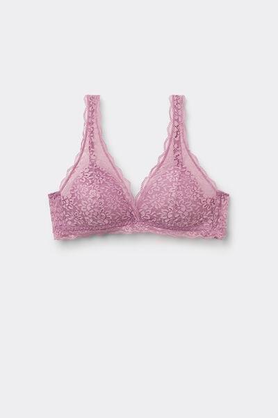 Purple Havana Recycled Lace Triangle Bra, 5701_874W, large image number 3