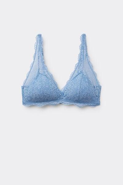 Blue Havana Recycled Lace Triangle Bra, 5701_393Z, large image number 4