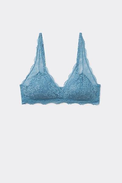 Blue Havana Recycled Lace Triangle Bra, 5701_525Z, large image number 4