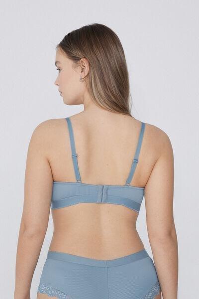 Blue Lounge Retreat Triangle Bra, , large image number 2