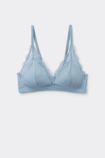 Blue Lounge Retreat Triangle Bra, , large image number 4