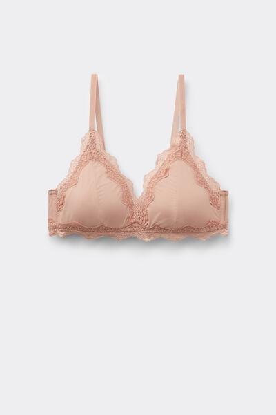 Beige Havana Light Touch Slightly Padded Triangle Bra, , large image number 4
