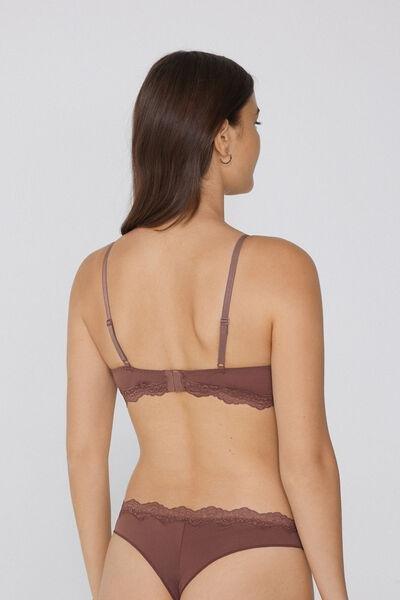 Caramel Havana Light Touch Slightly Padded Triangle Bra, , large image number 2