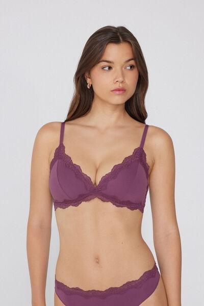 Pink Havana Light Touch Slightly Padded Triangle Bra, , large image number 0