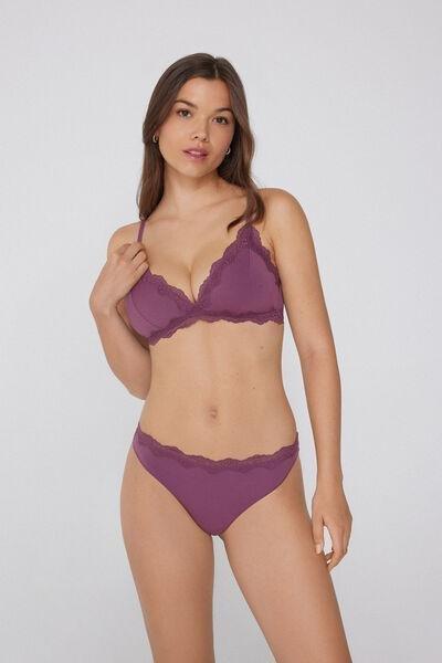 Pink Havana Light Touch Slightly Padded Triangle Bra, , large image number 1
