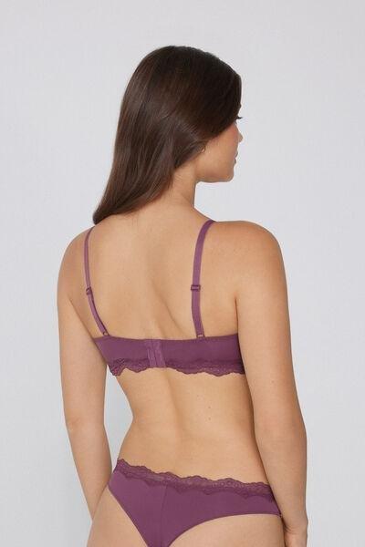 Pink Havana Light Touch Slightly Padded Triangle Bra, , large image number 2