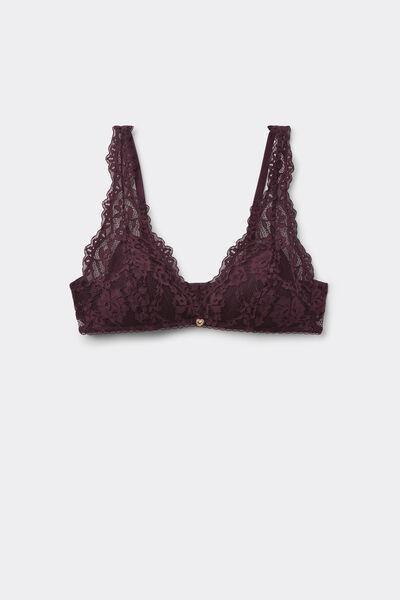 Violet Lovely Charm Slightly Padded Triangle Lace Bra, 5701_919Y, large image number 3